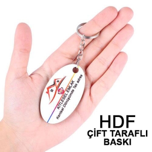 - HDF Çift Taraflı Anahtarlık - Oval  - HDF Çift Taraflı Anahtarlık - Oval