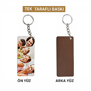 HDF Tek Taraflı Anahtarlık 3x6 cm - Dikdörtgen (1)