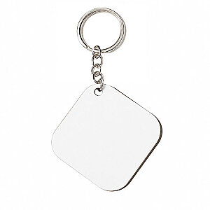 HDF Tek Taraflı Anahtarlık 5x5 cm - Kare