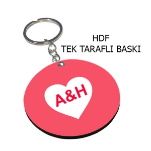 - HDF Tek Taraflı Anahtarlık 5 cm - Yuvarlak  - HDF Tek Taraflı Anahtarlık 5 cm - Yuvarlak