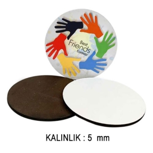 - HDF Yuvarlak Bardak Altlığı 5 mm - Tek Taraflı  - HDF Yuvarlak Bardak Altlığı 5 mm - Tek Taraflı