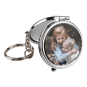 Sublimasyon Aynalı Metal Anahtarlık - Yuvarlak - 7