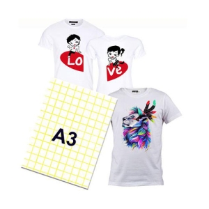  - İnkjet A3 Pamuklu Açık Zemin Transfer Kağıdı (1 adet)