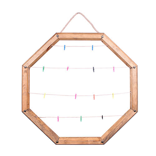  - İpli Mandallı Sekizgen Ahşap Çerçeve (1)