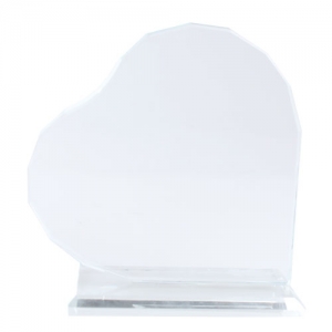 - Kaplamasız Kristal Kalp Plaket 1011  - Kaplamasız Kristal Kalp Plaket 1011