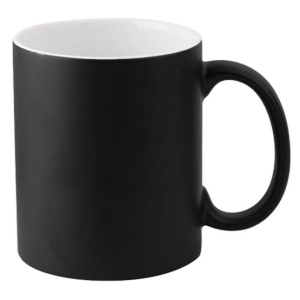 KAPLAMASIZ Porselen Siyah Mat Kupa - Kutulu - 3