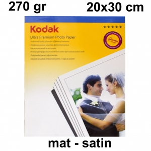 Kodak - Kodak A4 Mat (Satin) Fotoğraf Kağıdı 270 gr Kodak - Kodak A4 Mat (Satin) Fotoğraf Kağıdı 270 gr