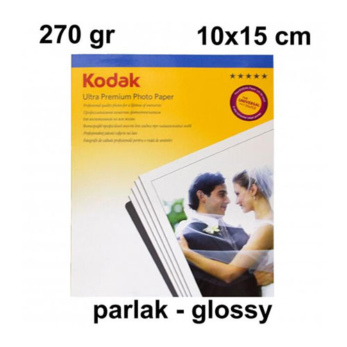 Kodak - Kodak 10x15 Parlak (Glossy) Fotoğraf Kağıdı 270 gr Kodak - Kodak 10x15 Parlak (Glossy) Fotoğraf Kağıdı 270 gr