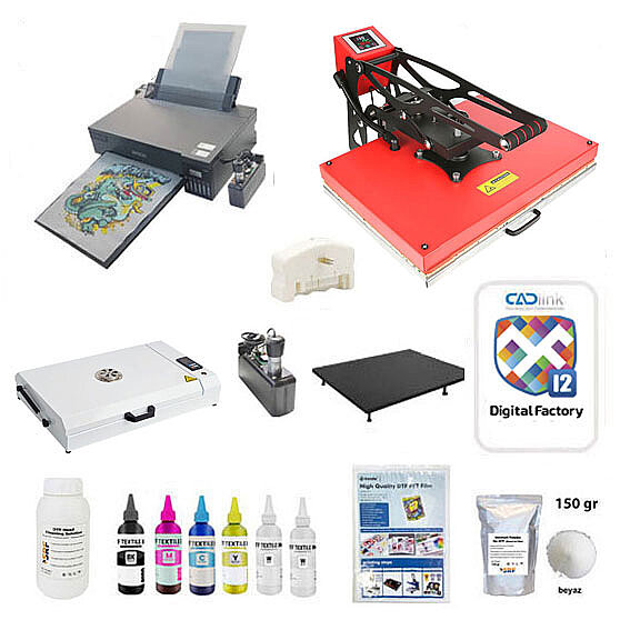 Komple A3 DTF Tekstil Baskı Seti (CADLink) - 1