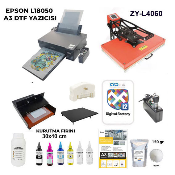 Komple A3 DTF Tekstil Baskı Seti (CADLink) - 2