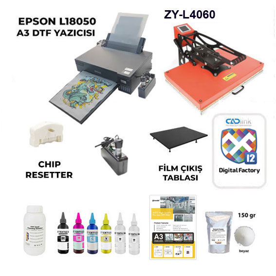 Komple A3 DTF Tekstil Baskı Seti (CADLink) - 2
