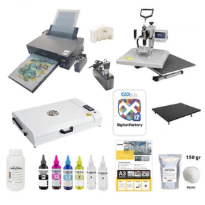  - Komple A3 DTF Tekstil Baskı Seti (CADLink)