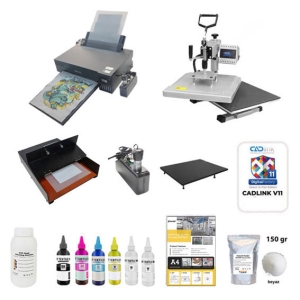  - Komple A4 DTF Tekstil Baskı Seti (CADLink)