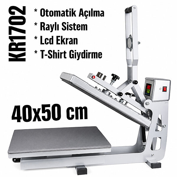 Otomatik Transfer Baskı Presi 40X50 cm - 2