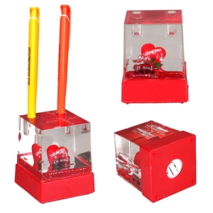 - Işıklı Müzikli Kalemlik Küp Kar Küresi (1)  - Işıklı Müzikli Kalemlik Küp Kar Küresi (1)