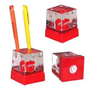 - Işıklı Müzikli Kalemlik Küp Kar Küresi (1)  - Işıklı Müzikli Kalemlik Küp Kar Küresi (1)