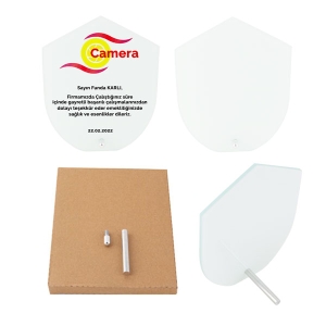 - Sublimasyon Cam Plaket 18x14 cm -Beyaz Kaplamalı (1)  - Sublimasyon Cam Plaket 18x14 cm -Beyaz Kaplamalı (1)