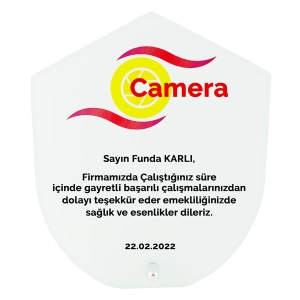 - Sublimasyon Cam Plaket 18x14 cm -Beyaz Kaplamalı  - Sublimasyon Cam Plaket 18x14 cm -Beyaz Kaplamalı