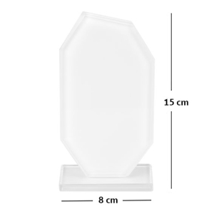 - Küçük Sublimasyon Beyaz Kristal Plaket K1008  - Küçük Sublimasyon Beyaz Kristal Plaket K1008