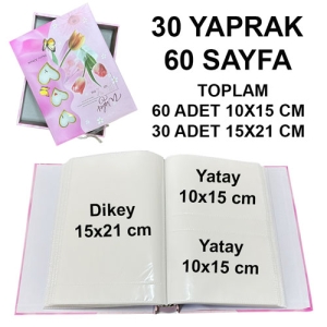 - Kutulu 90'lık Fotoğraf Albümü 10x15 & 15x21 cm Pembe (1)  - Kutulu 90'lık Fotoğraf Albümü 10x15 & 15x21 cm Pembe (1)