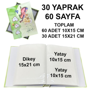 - Kutulu 90'lık Fotoğraf Albümü 10x15 & 15x21 cm Yeşil (1)  - Kutulu 90'lık Fotoğraf Albümü 10x15 & 15x21 cm Yeşil (1)