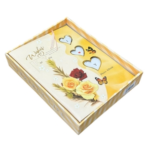 - Kutulu 90'lık Fotoğraf Albümü 10x15 & 15x21 cm Sarı  - Kutulu 90'lık Fotoğraf Albümü 10x15 & 15x21 cm Sarı