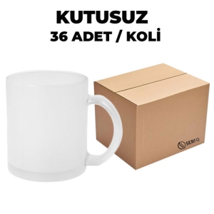 - Kutusuz 1 Koli Sublimasyon Buzlu Cam Kupa (36 Adet) (1)
