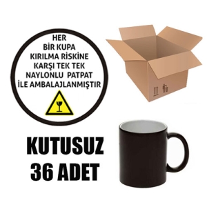 - Kutusuz 1 Koli Sublimasyon Porselen Siyah Kupa (36 adet) (1)  - Kutusuz 1 Koli Sublimasyon Porselen Siyah Kupa (36 adet) (1)