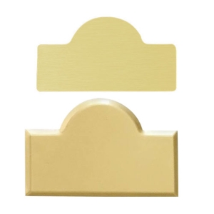 Lüks Kubbeli Metal Yaka İsimliği (Altın) - 3