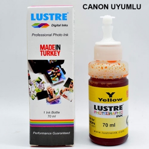 Lustre - Lustre (Canon Uyumlu) İnkjet Sarı Mürekkep 70 ml Lustre - Lustre (Canon Uyumlu) İnkjet Sarı Mürekkep 70 ml