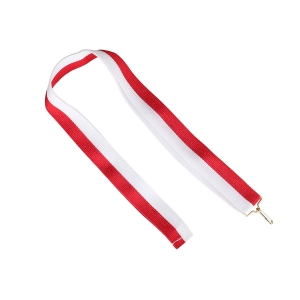  - Madalya İpi - Kırmızı Beyaz