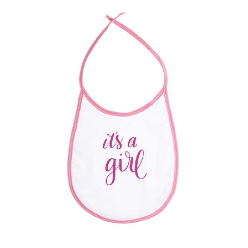 - Sublimasyon Polyester Mama Önlüğü - Pembe Biyeli  - Sublimasyon Polyester Mama Önlüğü - Pembe Biyeli