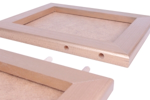 Masaüstü Altın Ahşap Çerçeve - Üçlü - 4