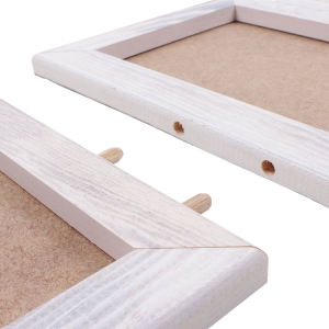 Masaüstü Beyaz Ahşap Çerçeve - Üçlü - 3