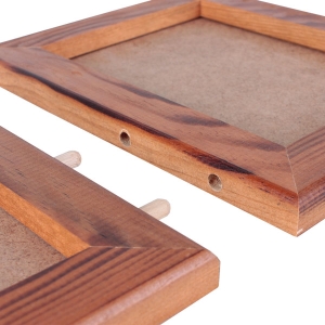 Masaüstü Ceviz Ahşap Çerçeve - Üçlü - 3