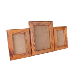 Masaüstü Ceviz Ahşap Çerçeve - Üçlü - 4