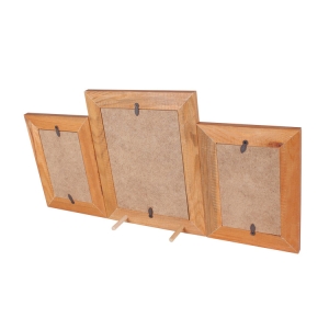 Masaüstü Ceviz Ahşap Çerçeve - Üçlü - 5