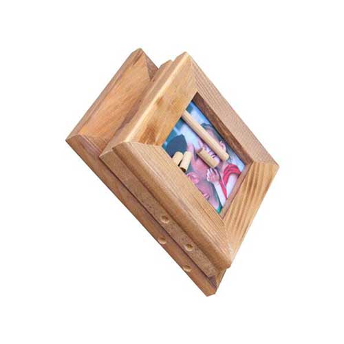  - Masaüstü Eskitme Ahşap Fotoğraf Çerçevesi - Üçlü (1)