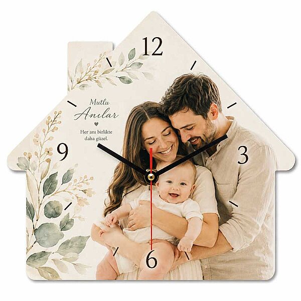 HDF Ev Saat 20X18 cm - 2