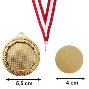 - Sublimasyon Altın Madalya 5.5 cm (1)  - Sublimasyon Altın Madalya 5.5 cm (1)