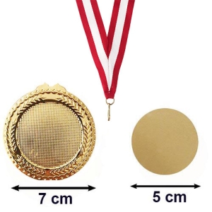 - Sublimasyon Altın Madalya 7 cm (1)  - Sublimasyon Altın Madalya 7 cm (1)