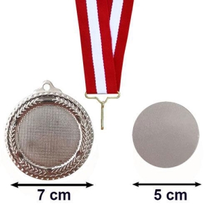 - Sublimasyon Gümüş Madalya 7 cm (1)  - Sublimasyon Gümüş Madalya 7 cm (1)