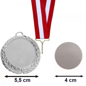 - Sublimasyon Gümüş Madalya 5.5 cm  - Sublimasyon Gümüş Madalya 5.5 cm