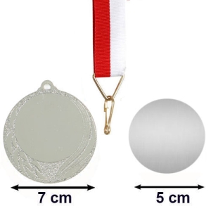 - Sublimasyon Gümüş Madalya 7 cm  - Sublimasyon Gümüş Madalya 7 cm