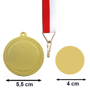 - Sublimasyon Altın Madalya 5.5 cm   - Sublimasyon Altın Madalya 5.5 cm