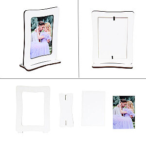 MDF Masaüstü Ayaklı Fotoğraf Çerçevesi - Beyaz (1)