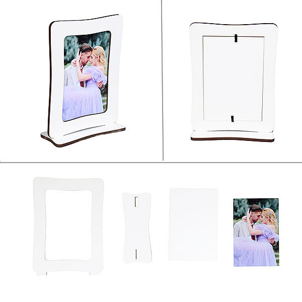 MDF Masaüstü Ayaklı Fotoğraf Çerçevesi - Beyaz - 2