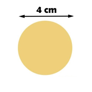 - Sublimasyon Madalya Göbeği 4 cm - Aynalı Altın  - Sublimasyon Madalya Göbeği 4 cm - Aynalı Altın