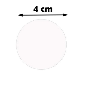 - Sublimasyon Madalya Göbeği 4 cm Beyaz  - Sublimasyon Madalya Göbeği 4 cm Beyaz