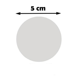 - Sublimasyon Madalya Göbeği 5 cm - Aynalı Gümüş  - Sublimasyon Madalya Göbeği 5 cm - Aynalı Gümüş